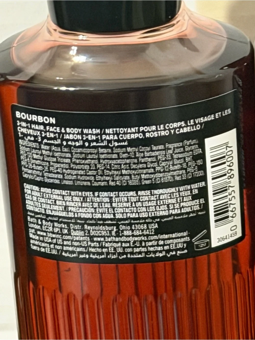 2 Bath & Body Works Men’s Bourbon Body Washes 3-in-1 Hair, Face, Body 10 oz ea